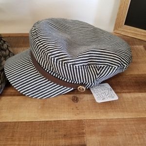 Free People Peter Grimm Striped Conductor Hat
